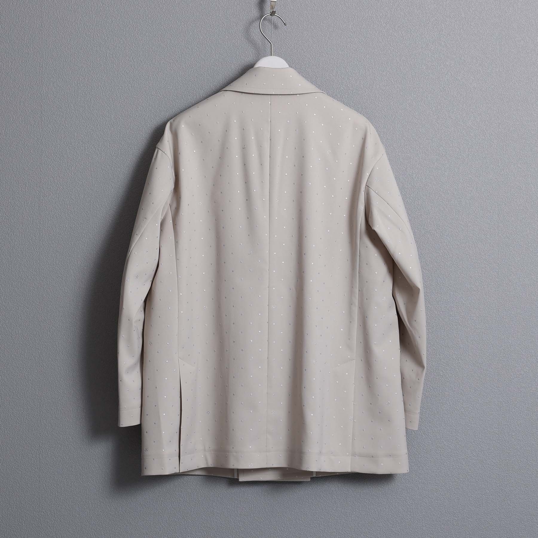 星柄輕薄西裝外套（米）