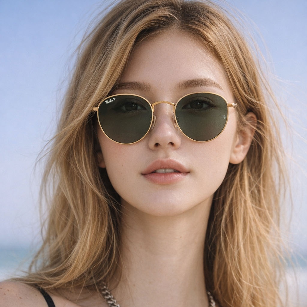 【RayBan】RB3447 00158-50mm#復古圓框太陽眼鏡(偏光鏡片)