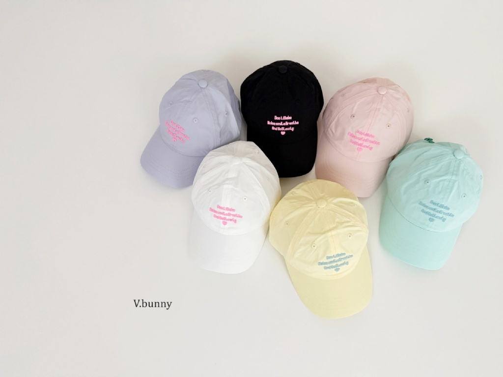 正韓春Vbunny 五色軟糖色棒球帽