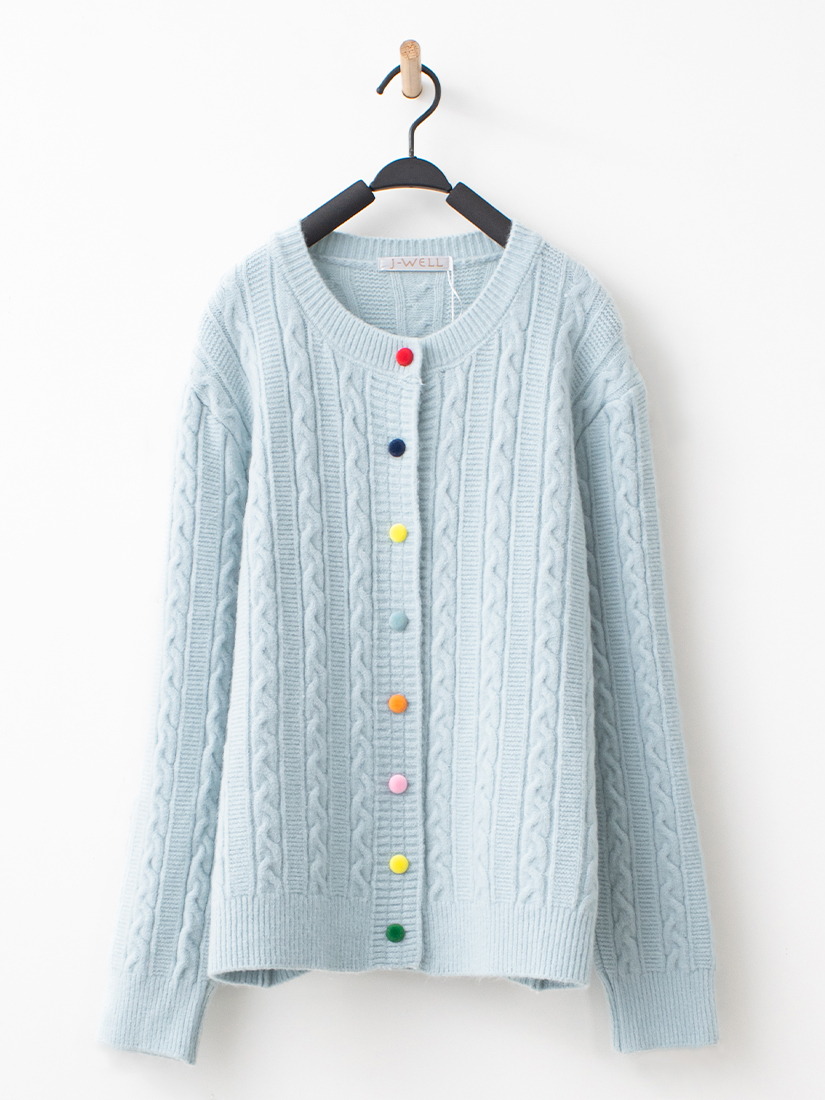 麻花織紋針織上衣格紋法蘭絨蛋糕長裙組合