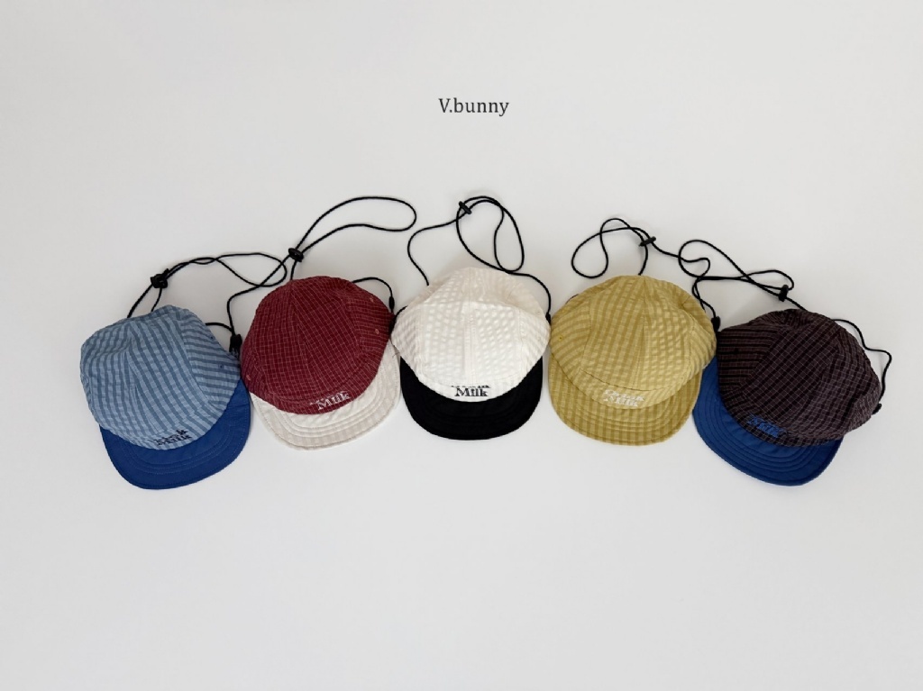 正韓春Vbunny 五色復古直條棒球帽