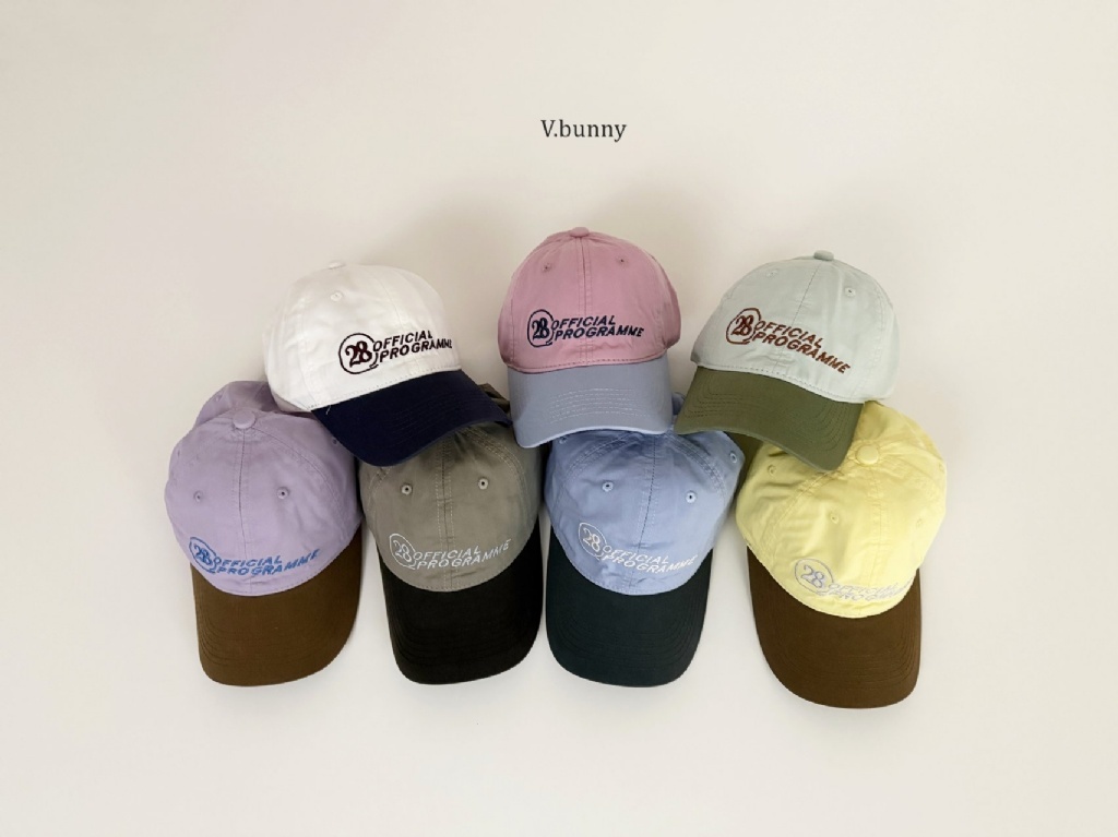 正韓春Vbunny 七色撞色棒球帽