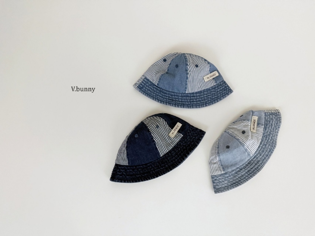 正韓春Vbunny 三色日系牛仔盆帽