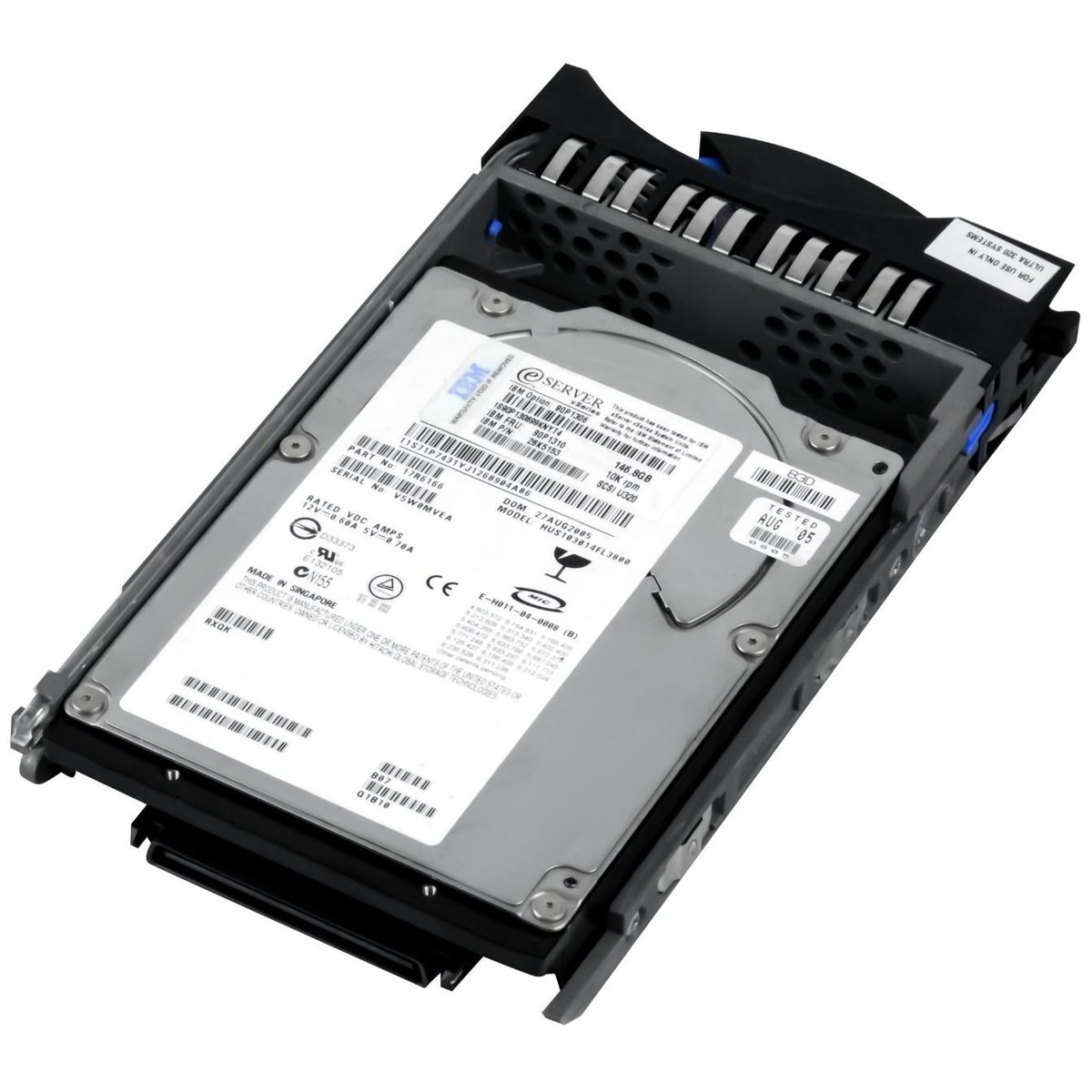 40K1024 IBM 146G U320 10K SSL HOT SWAP HDD = 90P1310, 39R7310 (翻新)