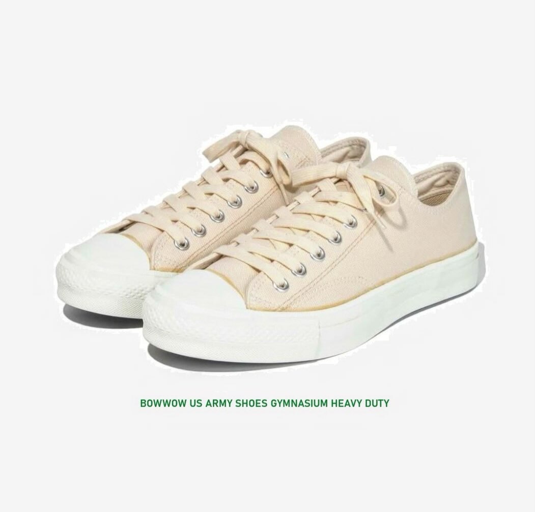 ON SALE: BOWWOW US ARMY SHOES GYMNASIUM HEAVY DUTY - NATURAL PRE ORDER ITEM (預訂中)