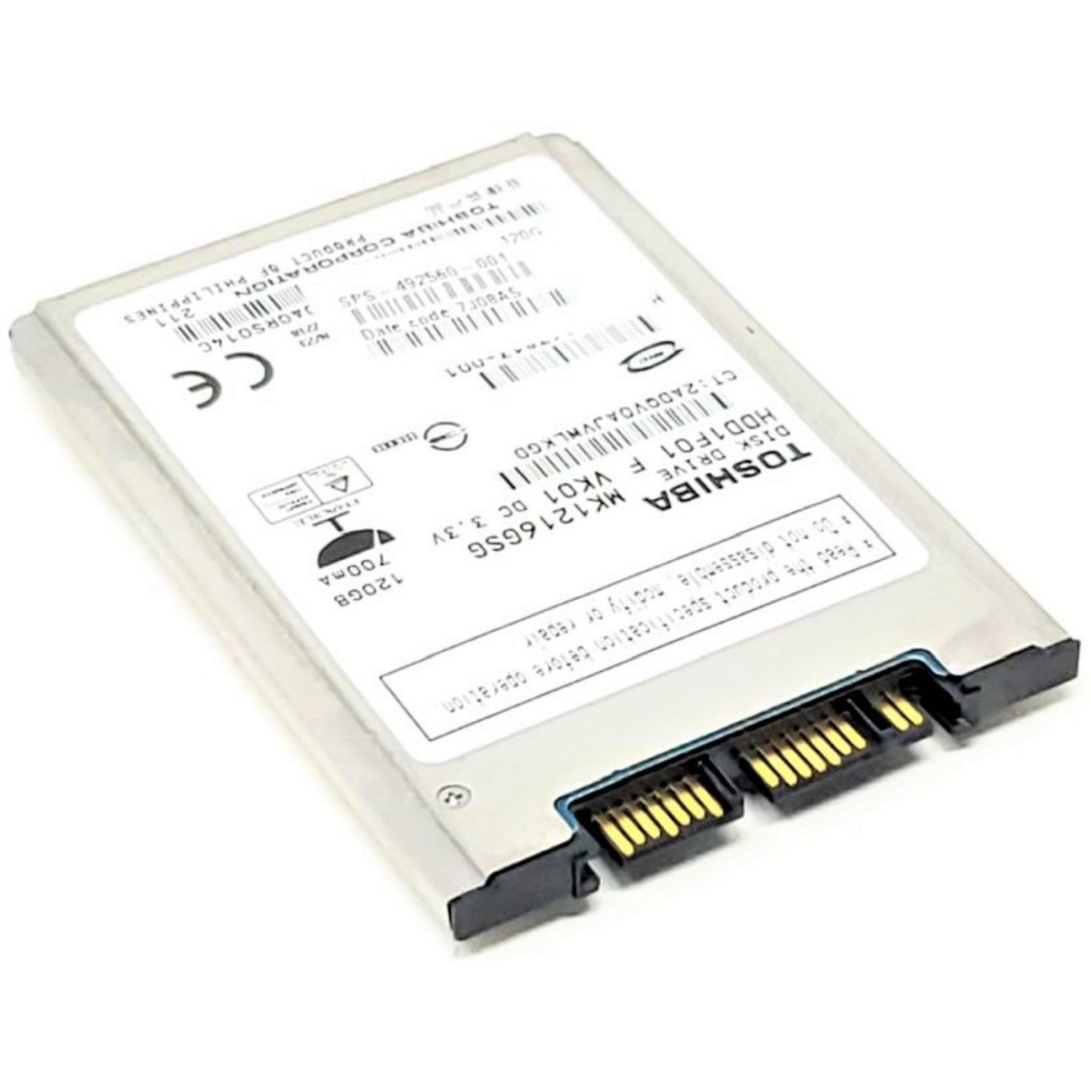 492560-001 CPQ 120GB SATA 1.8" 5400RPM HDD (翻新)