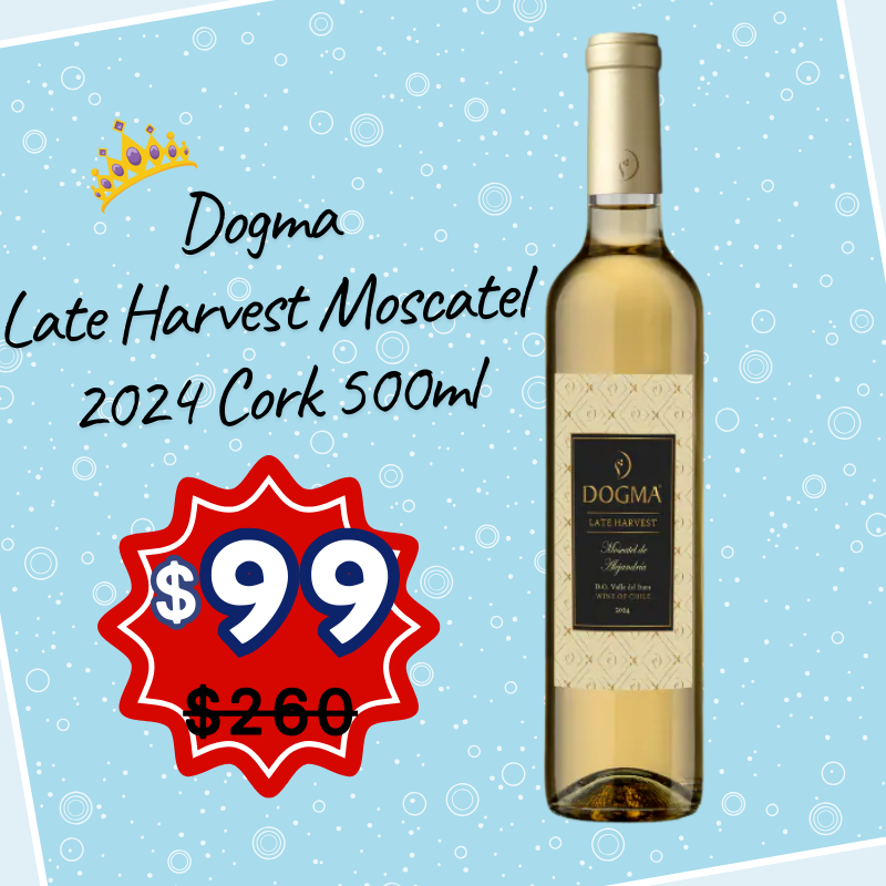 【女王優惠】 Dogma 德格瑪 晚收麝香葡萄甜白酒 木塞 2024 500ml [7804321099292_2024]