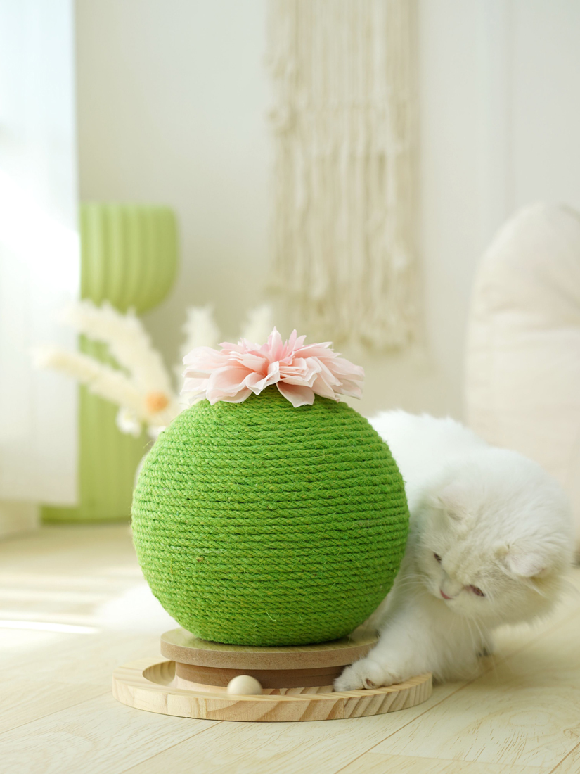 【福利品】喵仙兒-仙人掌造型貓抓球