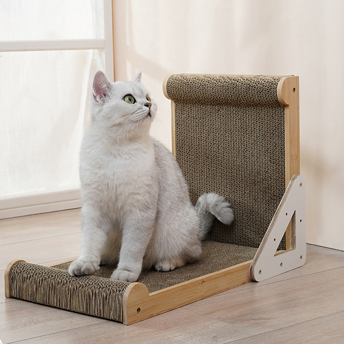 【福利品】喵仙兒-三角喵實木變形抓板