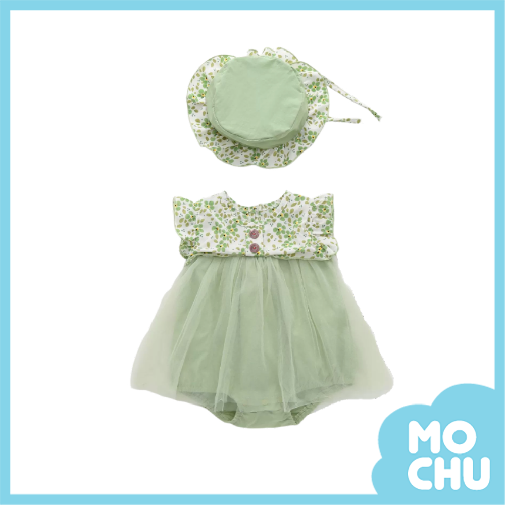 紅花綠花網紗包屁裙(二色)