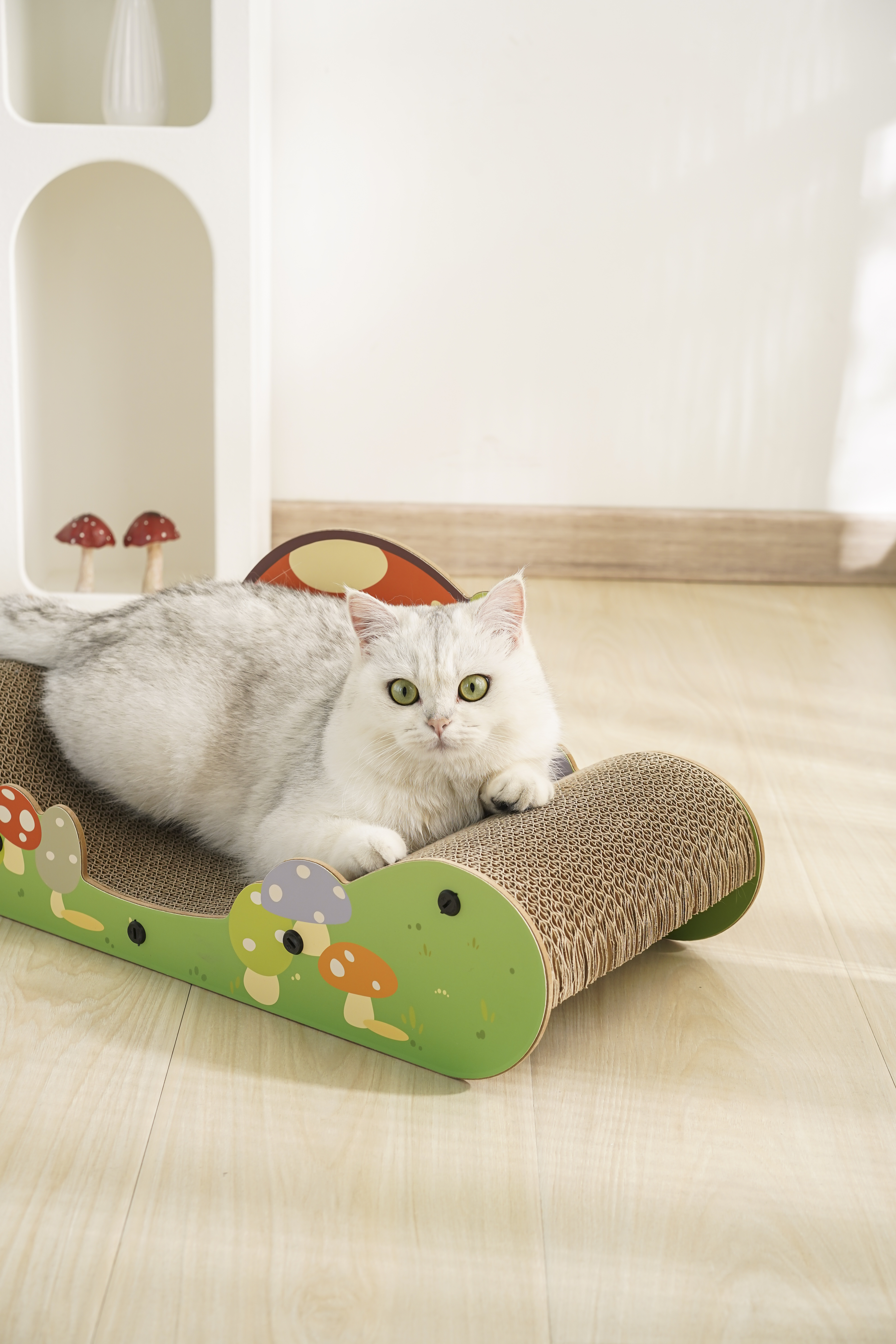 【福利品】喵仙兒-蘑菇谷造型貓抓板