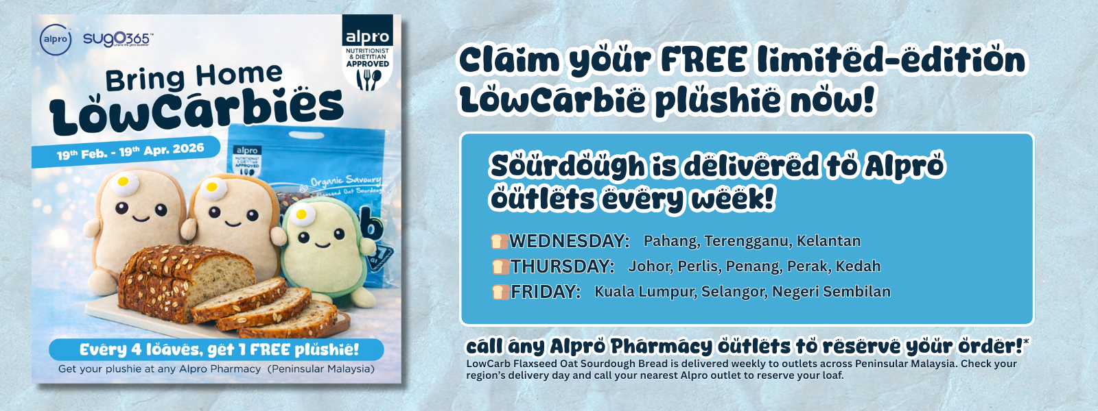 Call to reserve your sourdough now!