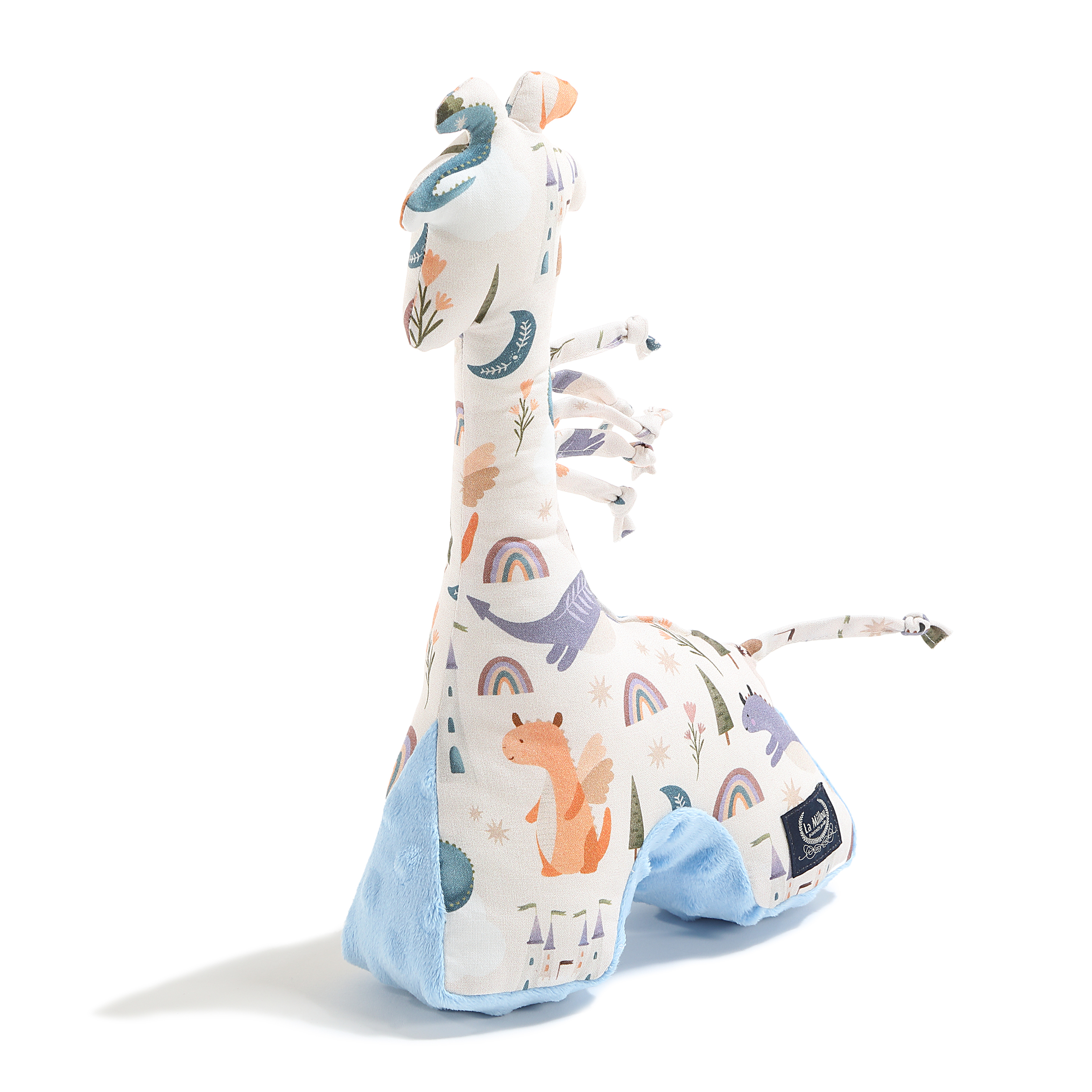 La Millou波蘭 豆豆長頸鹿玩偶｜肚肚胖火龍｜蒙地卡羅藍