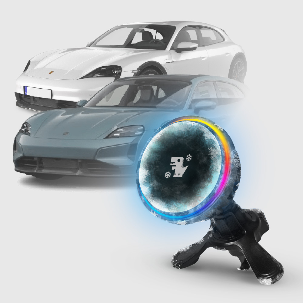 PORSCHE TAYCAN 系列｜XILLA黑鏡冰核智充手機架