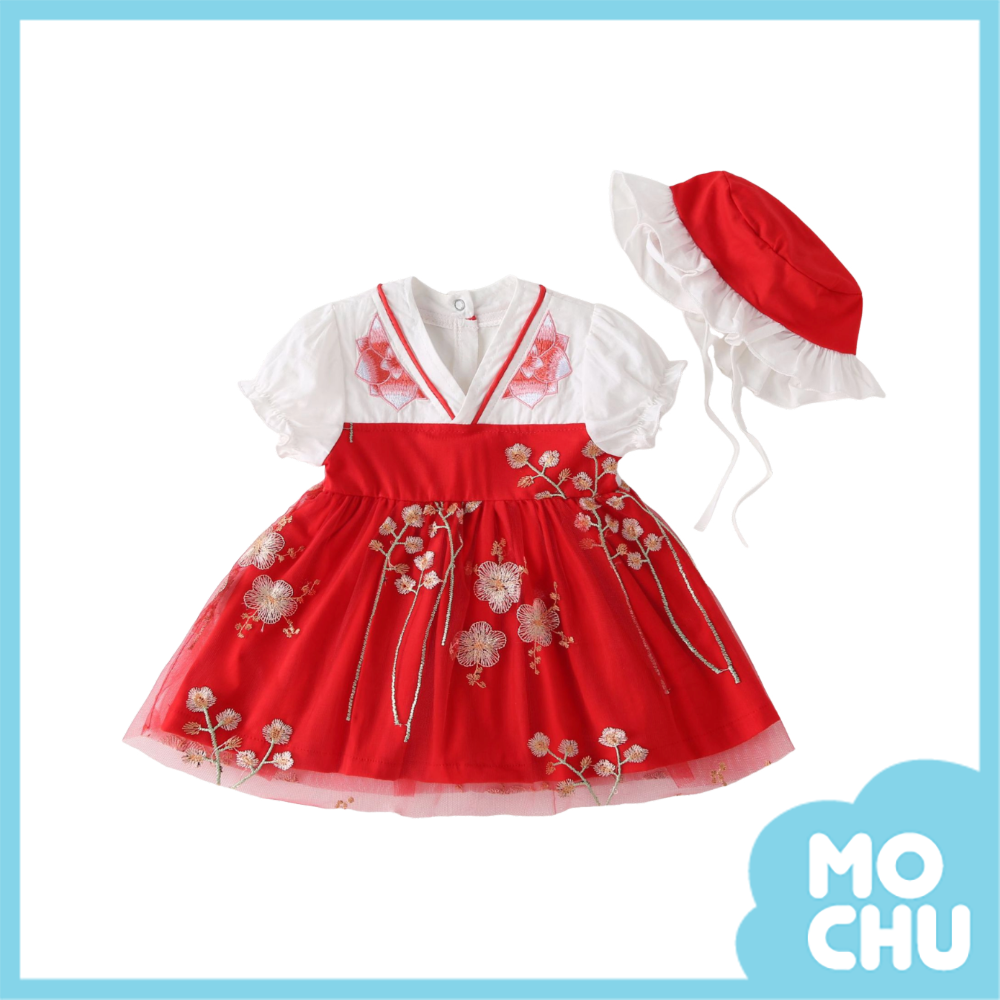 雅致古典漢服小洋裝(三色)