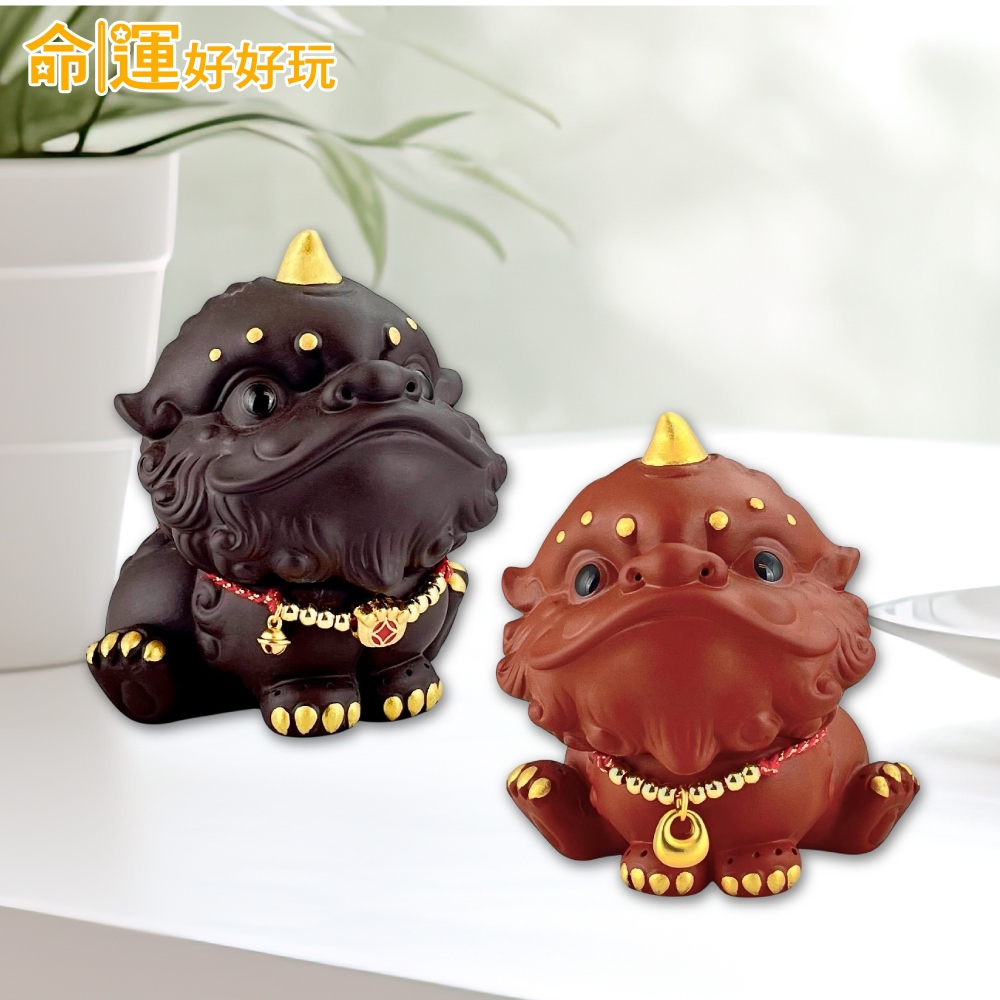 【命運好好玩】雙寶貔貅擺件組 (廠商直出、不參加免運及滿額贈優惠)