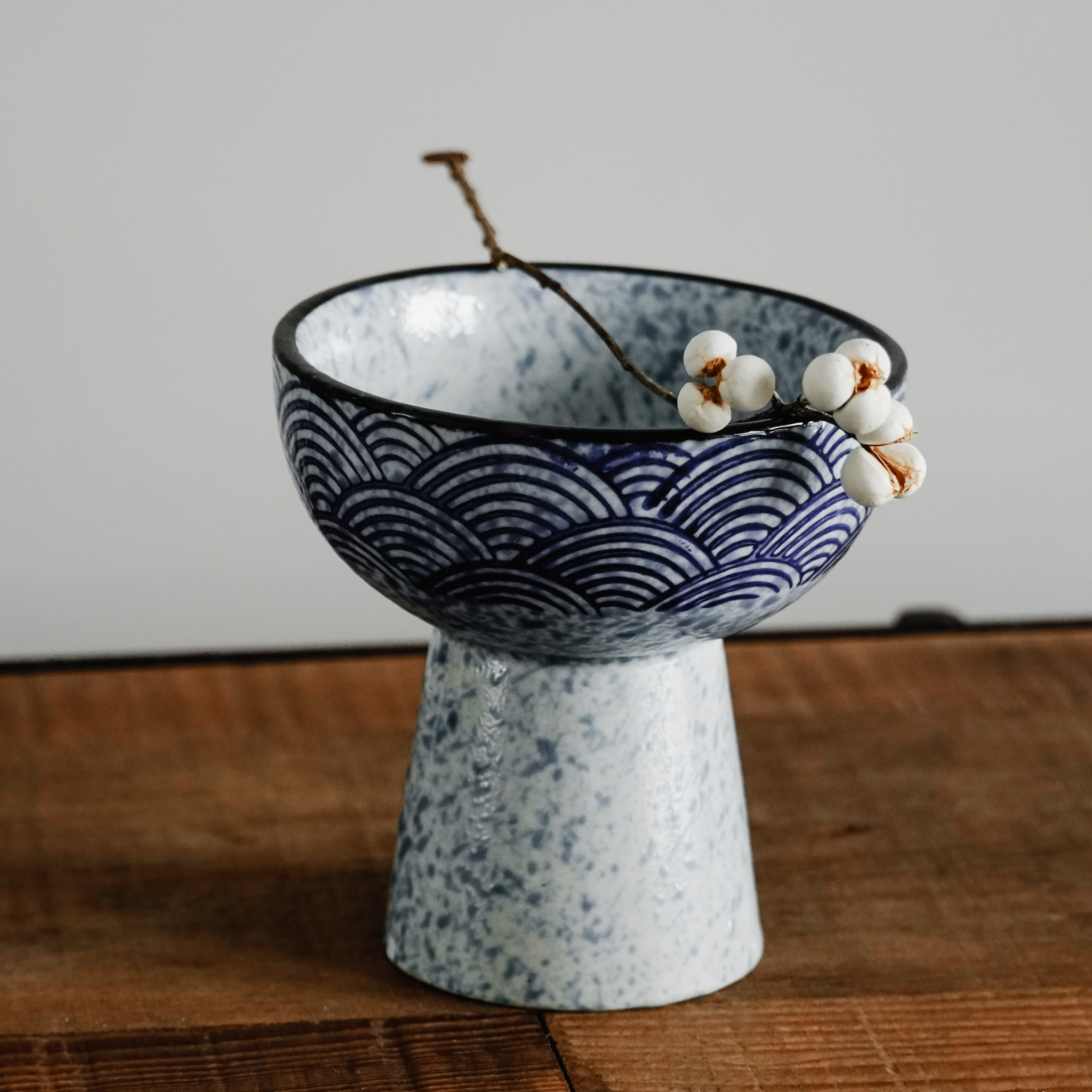 日式陶瓷高腳甜點冰淇淋杯 三色售 預購