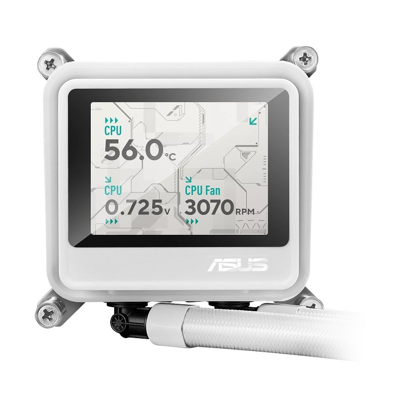 ASUS 華碩 MAX Gaming LC 360 ARGB LCD 冷馭白一體式CPU水冷散熱器/90RC01G2-B0TAY0