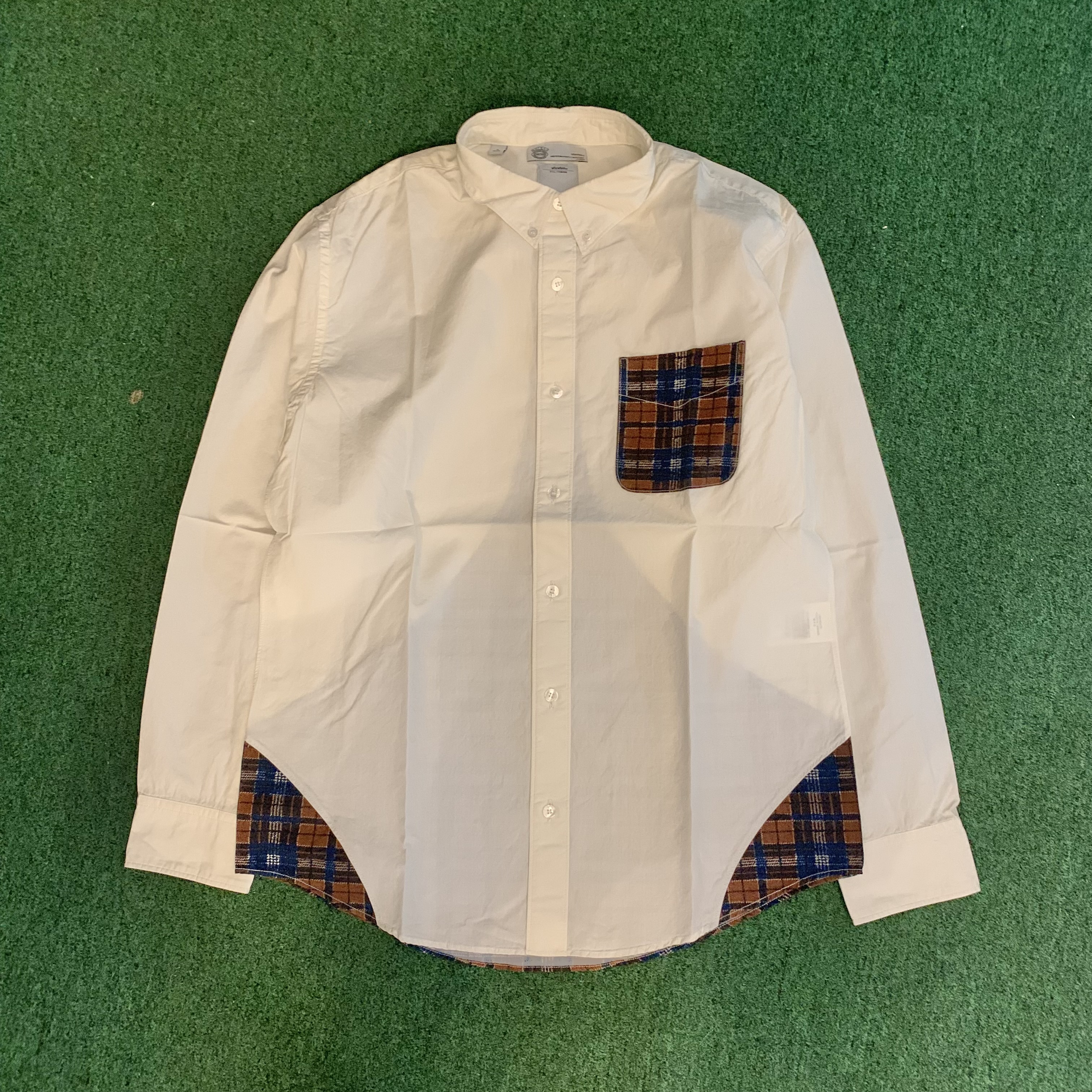 VISVIM FULLCAM CHECK SHIRT L/S (GIZA) - IVORY SIZE 3 IN STOCK NOW (現貨發售中)