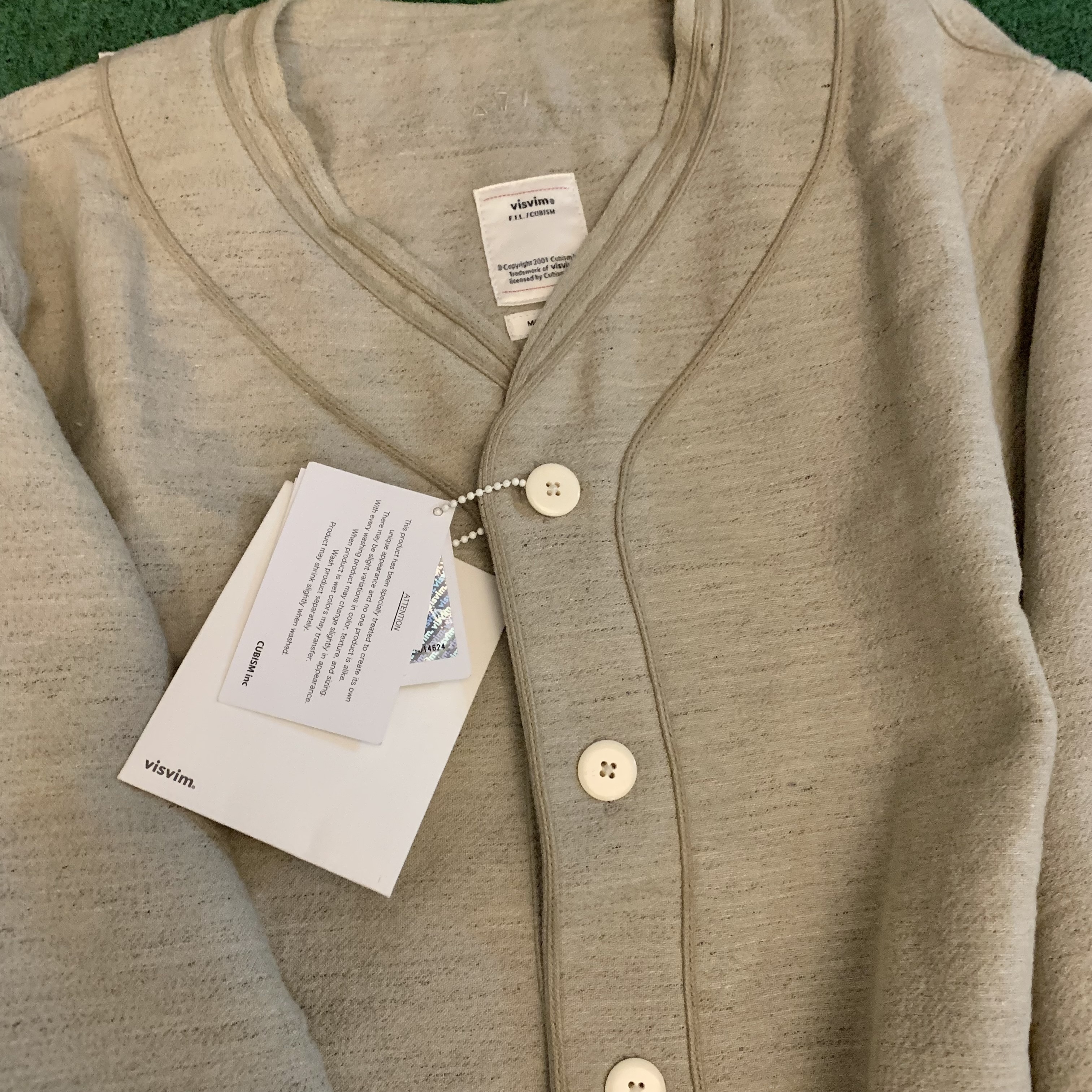 VISVIM DUGOUT SHIRT L/S (WOOL/LINEN) - BEIGE SIZE 3 IN STOCK NOW (現貨發售中)