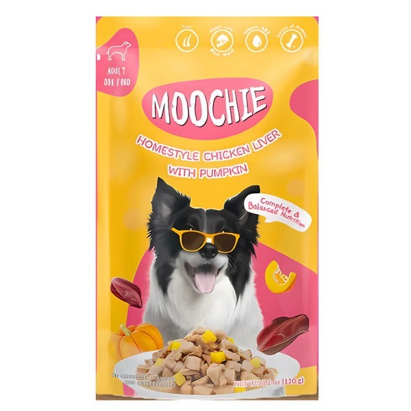 Moochie 狗濕糧．Homestyle系列 雞肝+南瓜120g