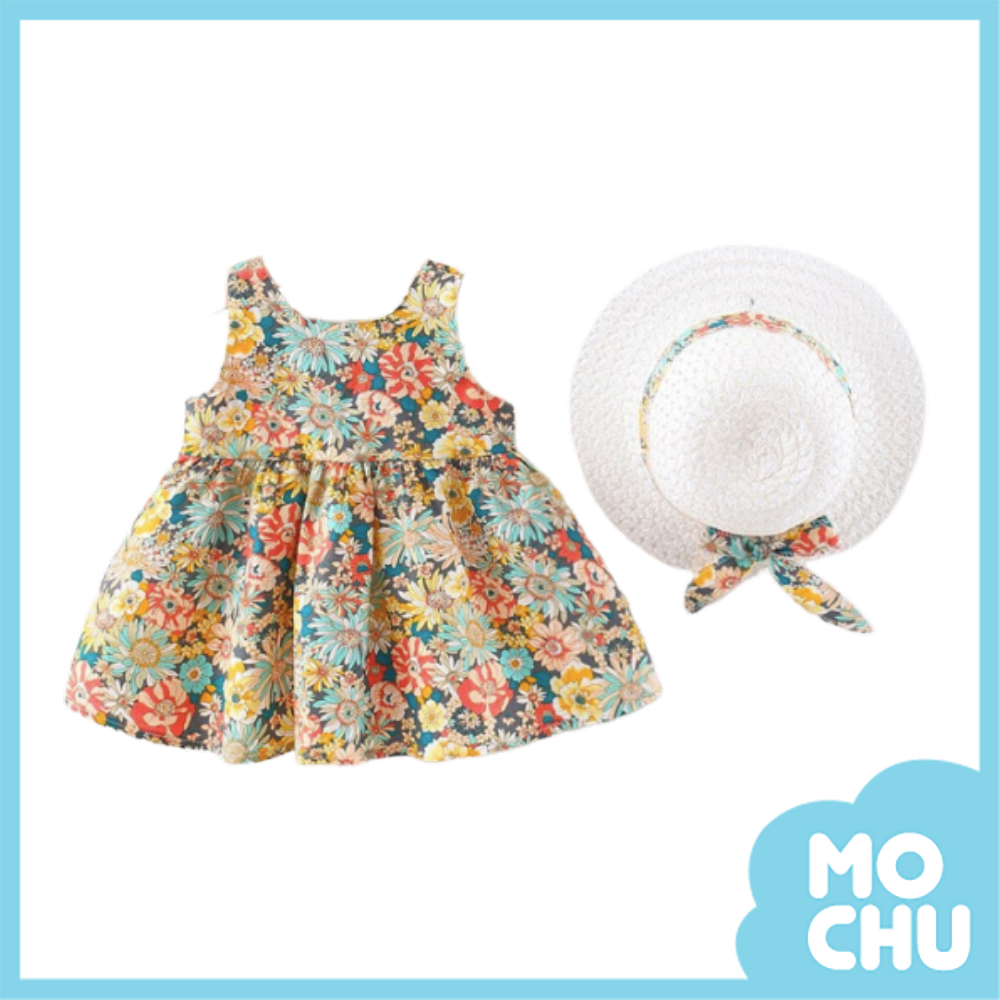 田園花滿開吊帶洋裝(二色)