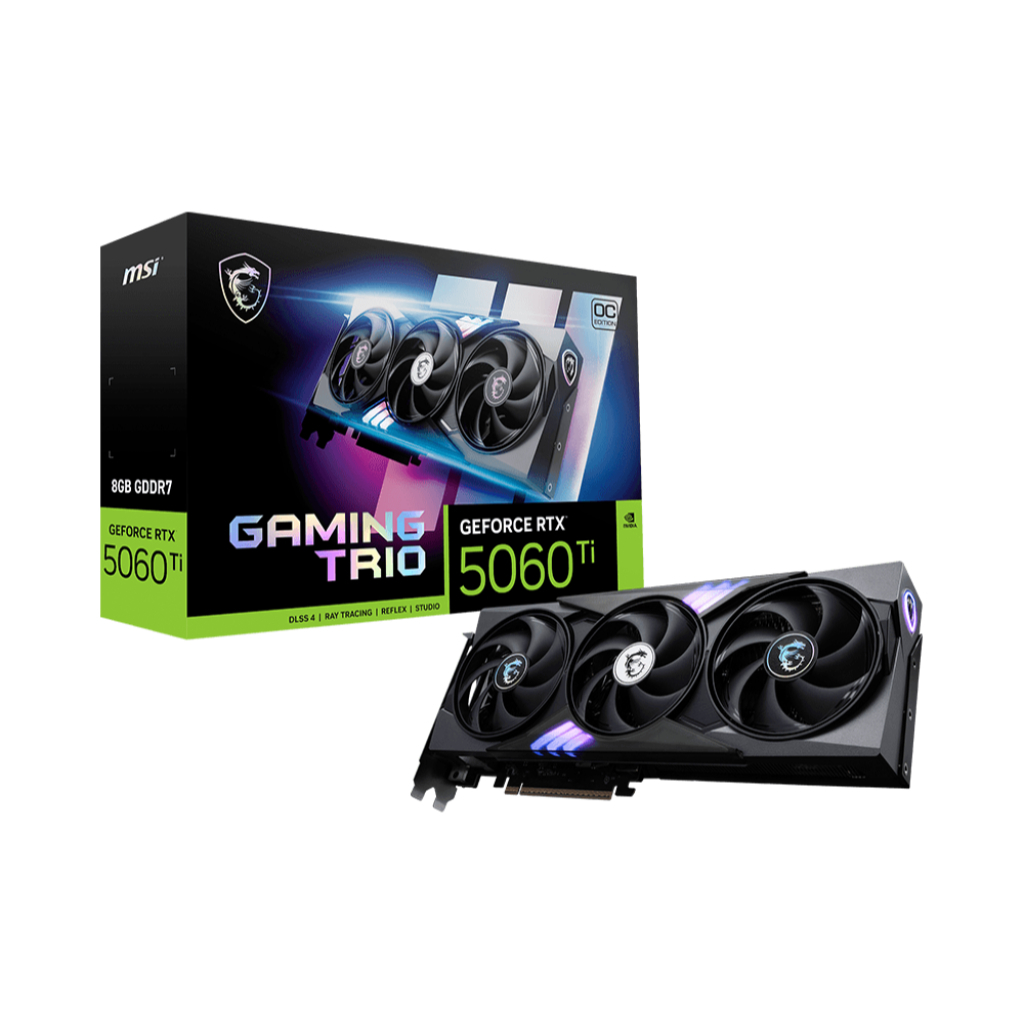 MSI GeForce RTX 5060 Ti 8G GAMING TRIO OC 8GB GDDR7 顯示卡