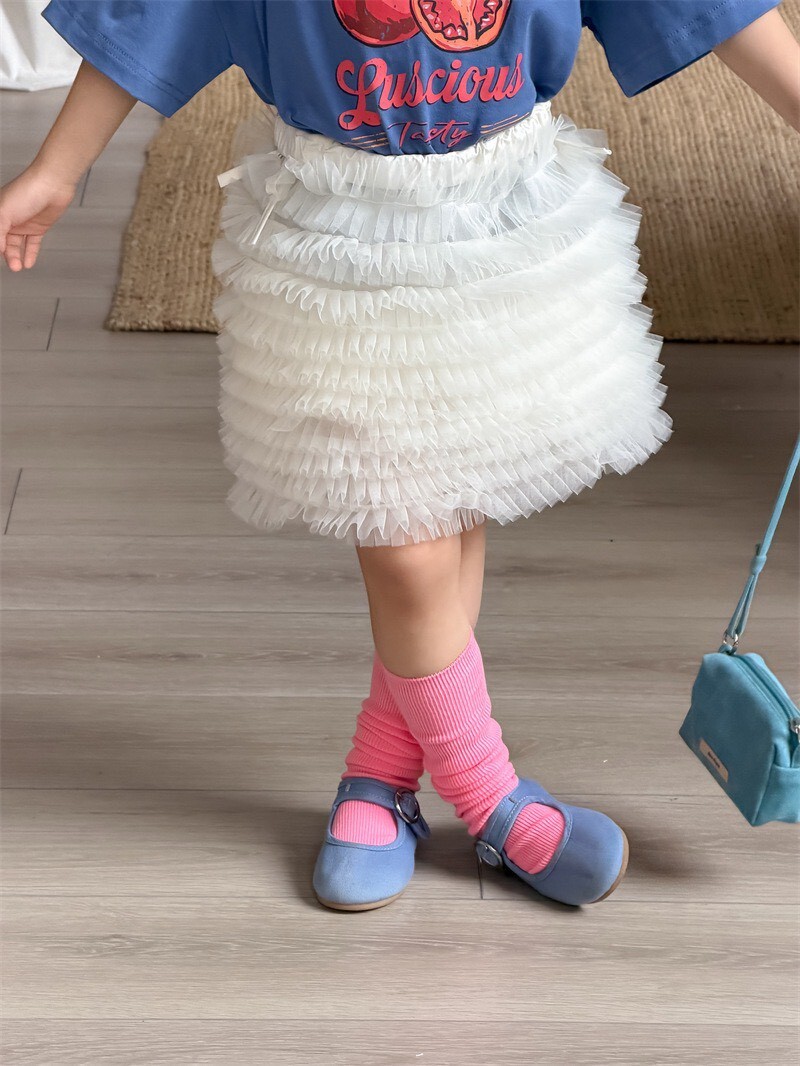 澎澎質感白色裙 ᝰ