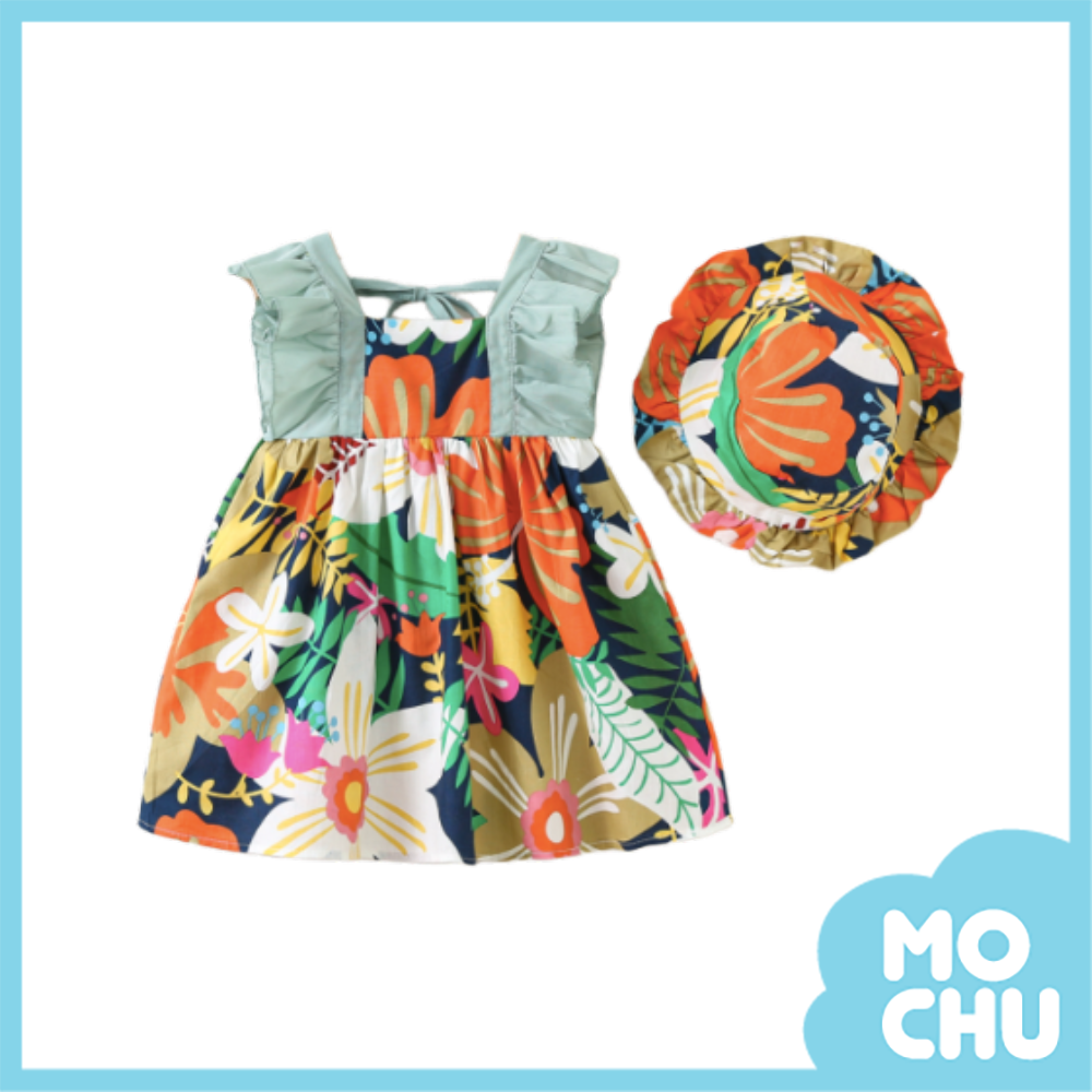 熱帶花朵小洋裝(二色)