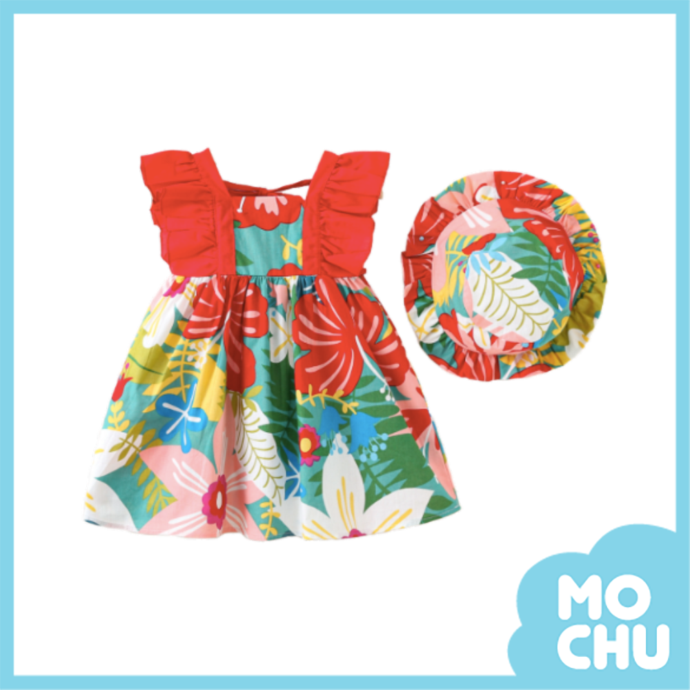 熱帶花朵小洋裝(二色)