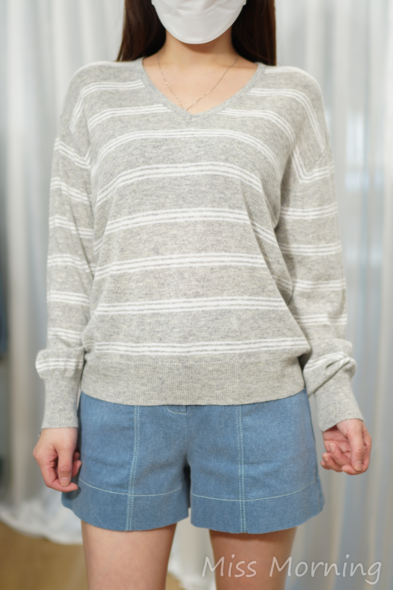 悠閑條子衫(15073)