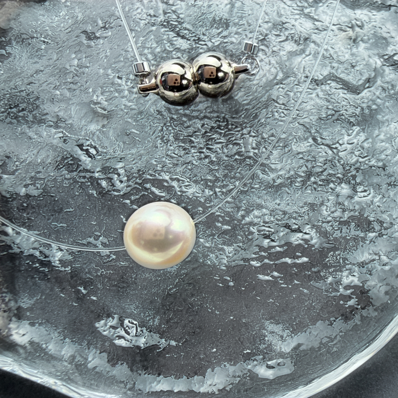 日本Akoya珍珠項鏈、無調色（配磁石扣）