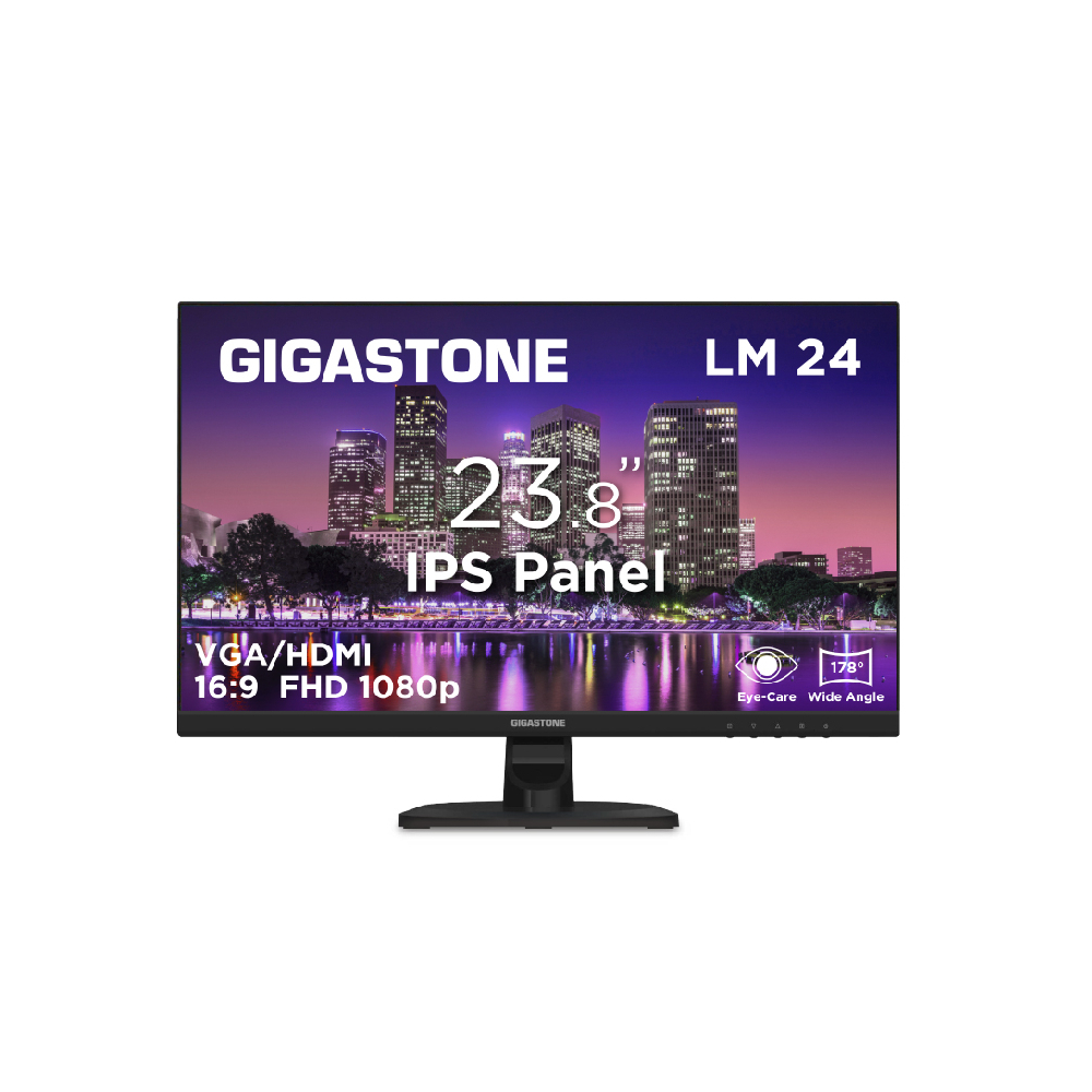 GIGASTONE 立格扇LM-24FF2 24吋FHD 75Hz IPS 極窄邊框低藍光不閃屏