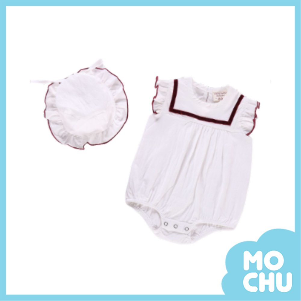 絨條滾邊飛袖連身衣(二色)