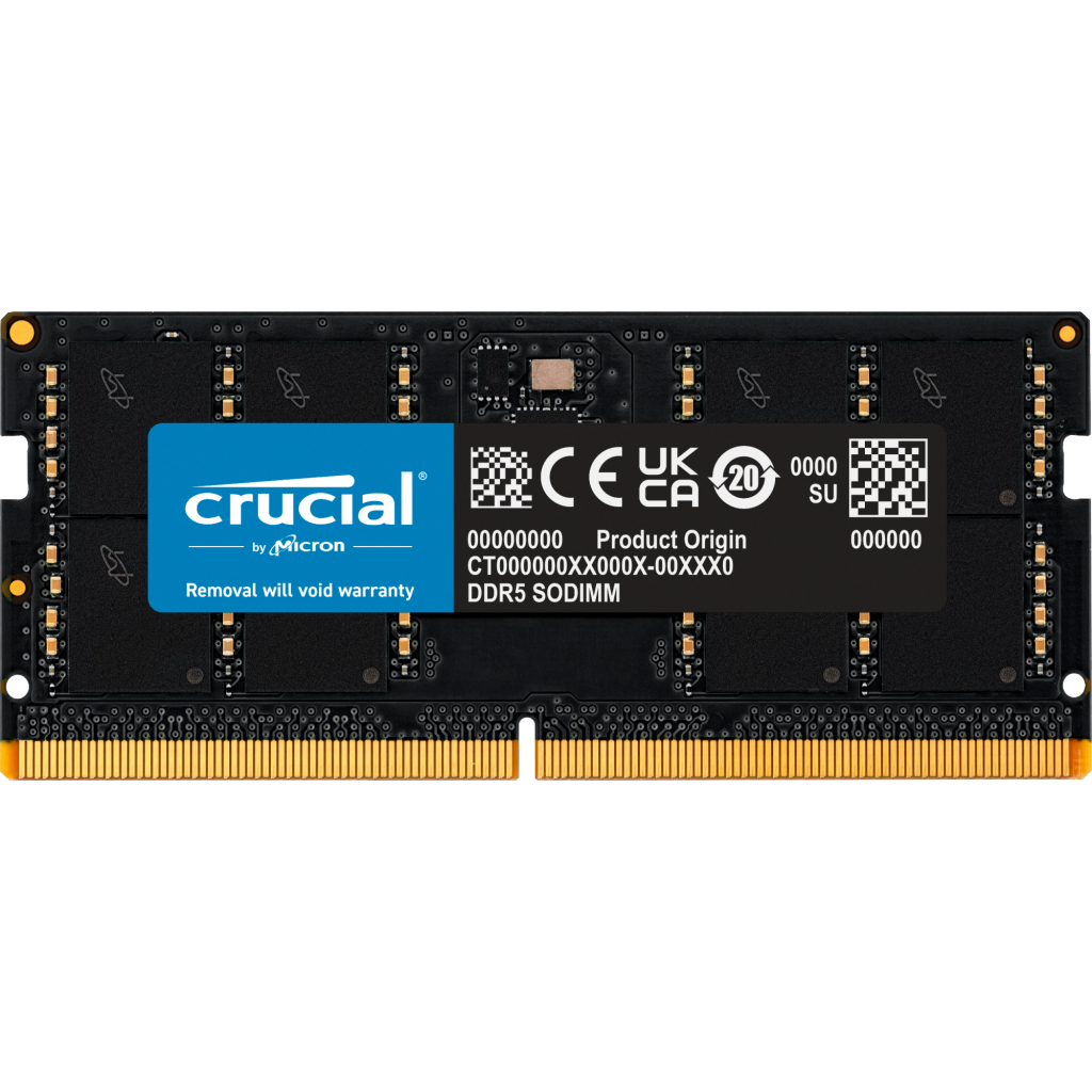Micron DDR5-5600 32GB SODIMM (16GB×２) Micron Crucial DDR5-5600 SODIMM 16GB/32GB/48GB RAM