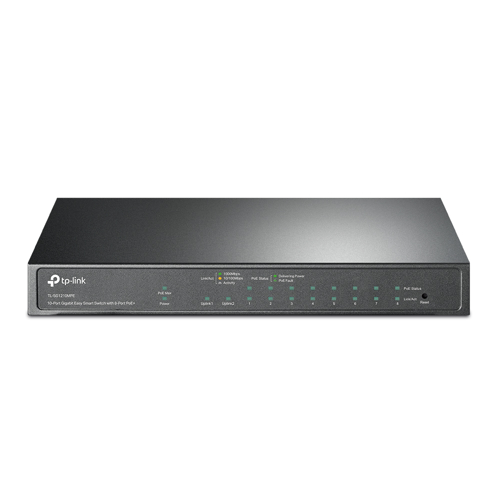 TP-Link TL-SG1210MPE 10埠 Gigabit 123W PoE+ 簡易智慧型交換器