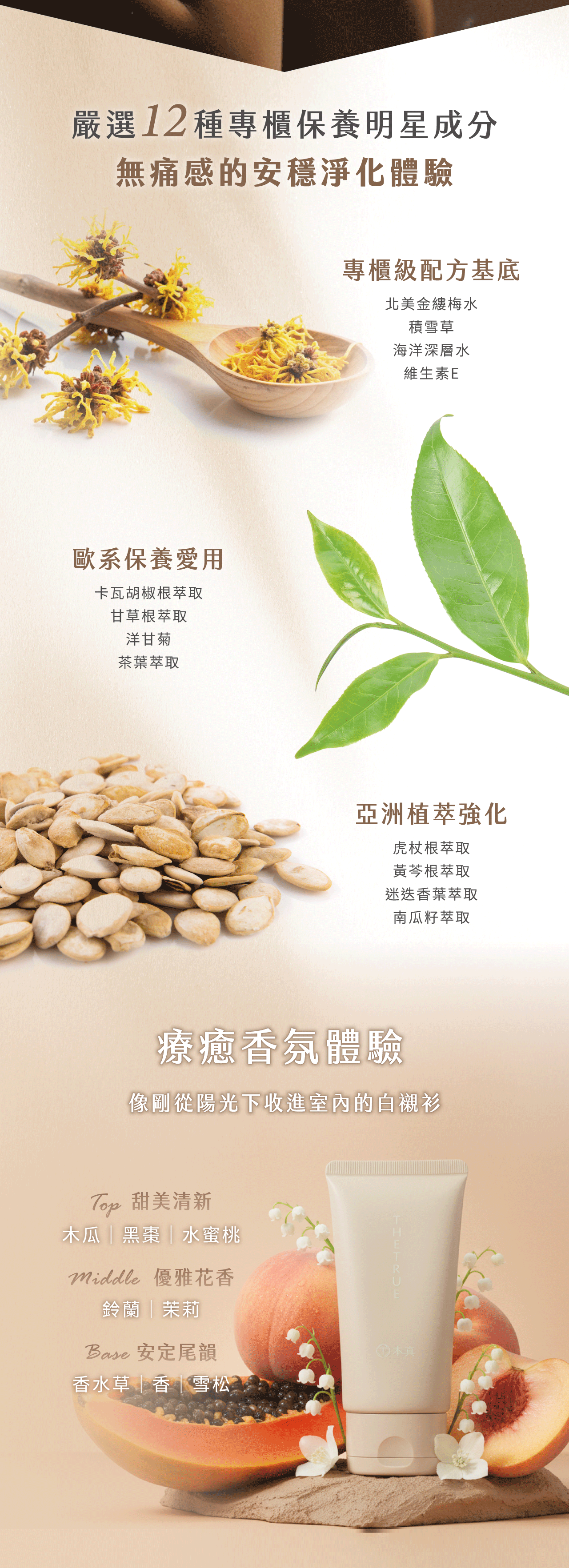 淨毛霜12大明星保養成分