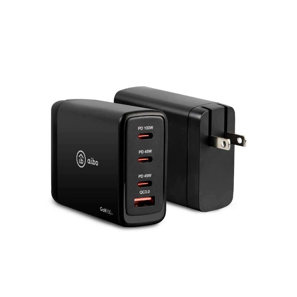 Epic Pb Charge Router aibo CB-AC-USB-P1002 100W GaN 4-Port PD/QC Charger