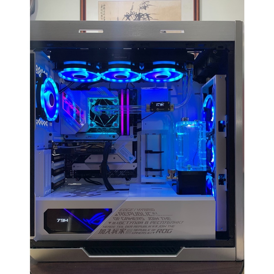 ASUS ROG Strix Helios GX601 太陽神 Bitspower 硬管水冷客製化 RGB