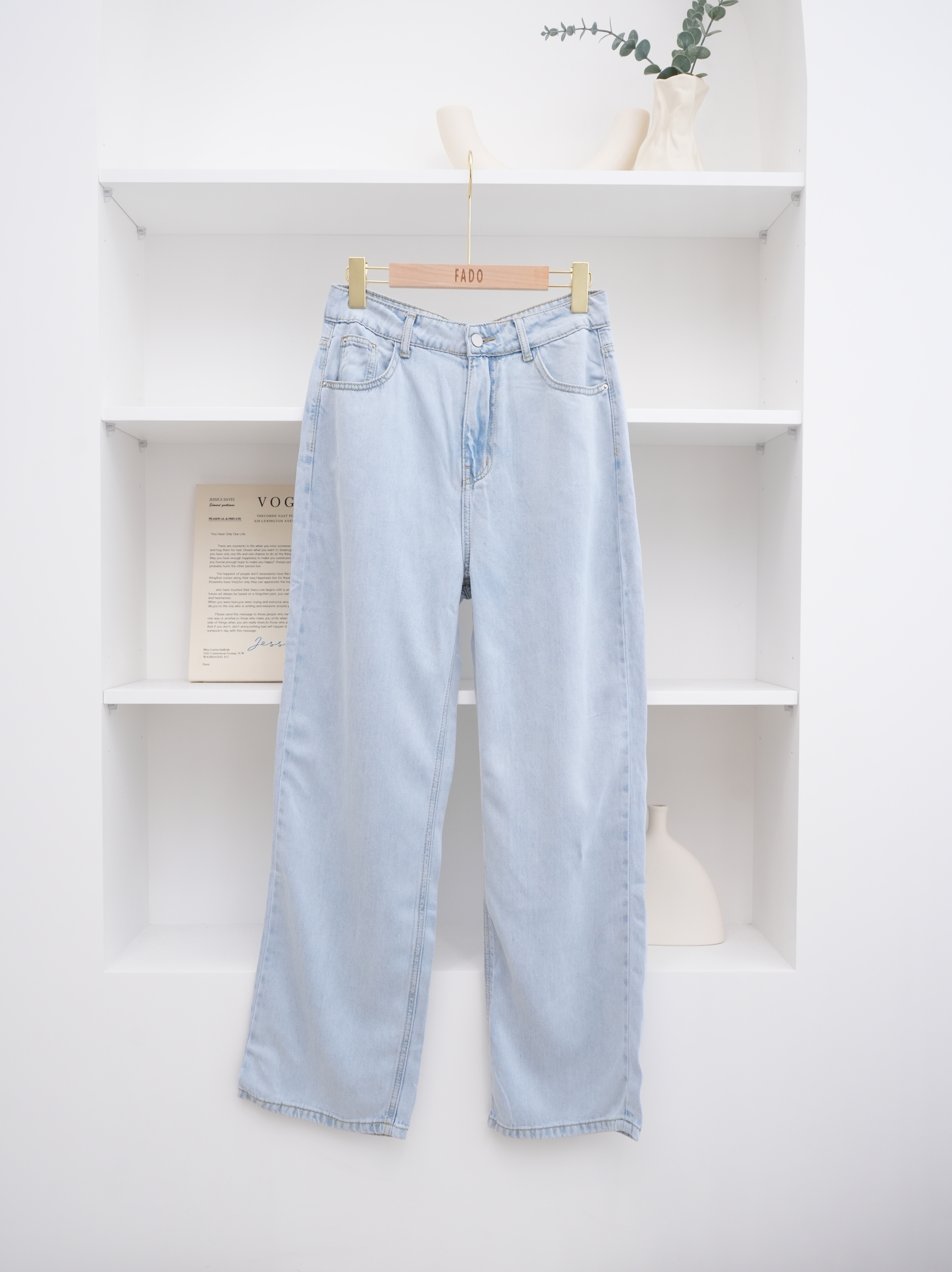 法朵Fado shop｜單扣冰膚天絲寬褲 2545003 S-XL