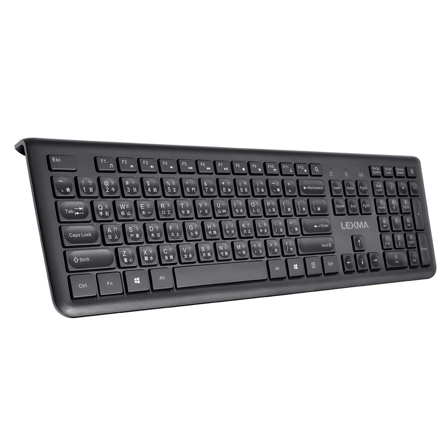 LEXMA LK6800R Full-Size 2.4GHz Wireless Keyboard