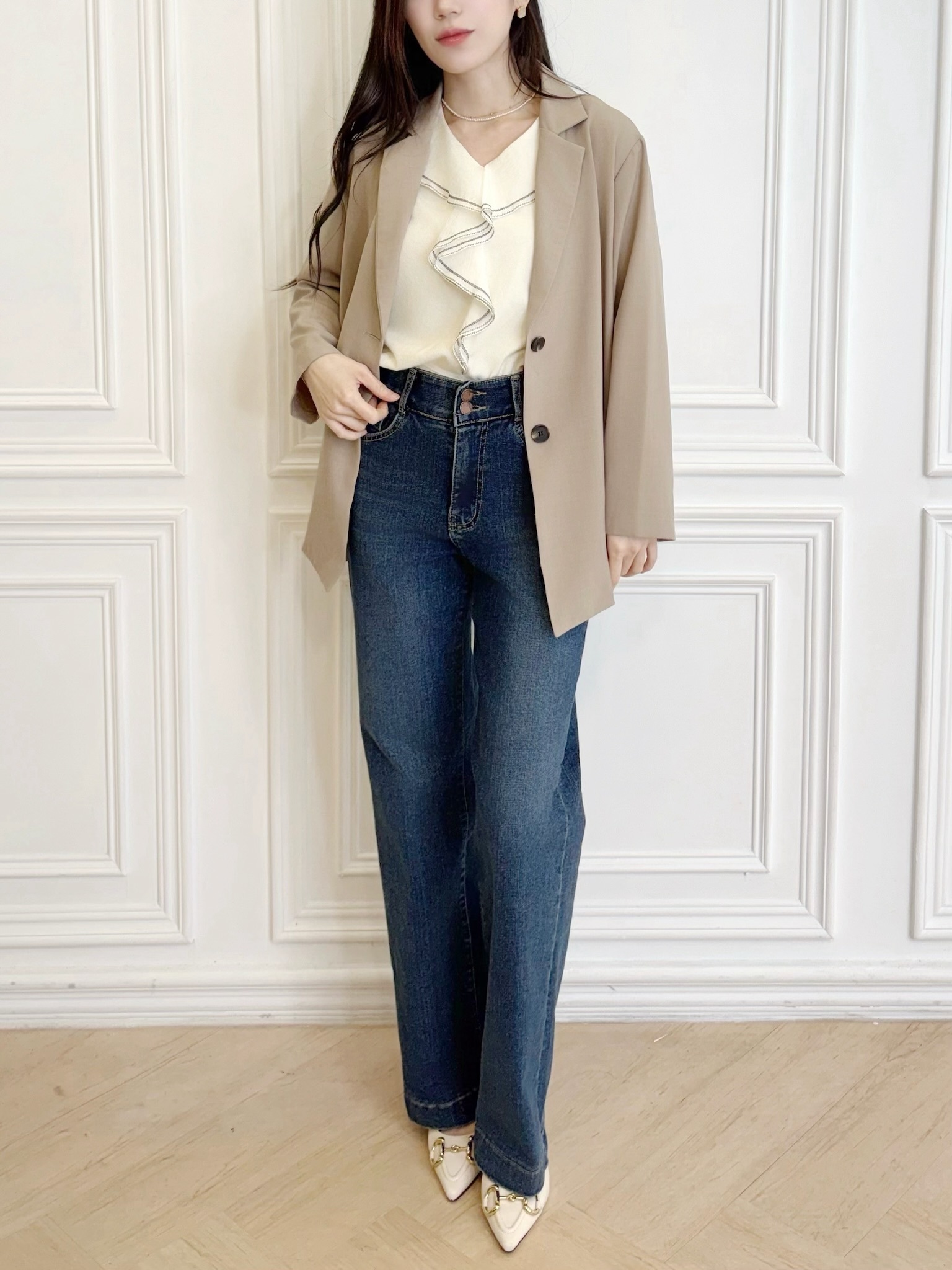 輕薄寬鬆西裝外套