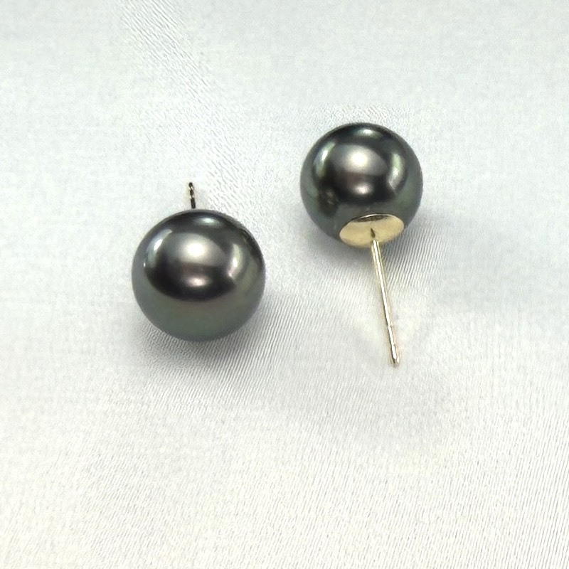 大溪地珍珠耳釘