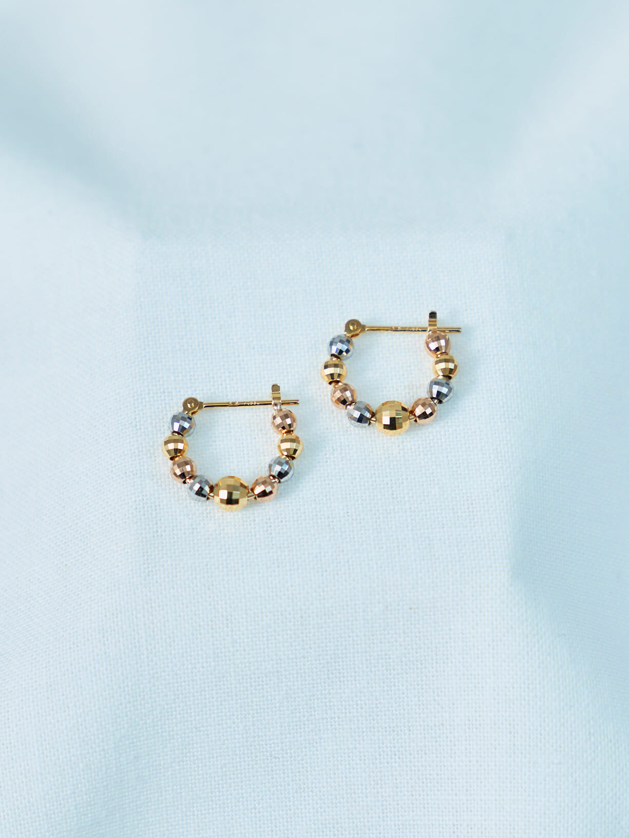 koro｜三色圓珠耳圈