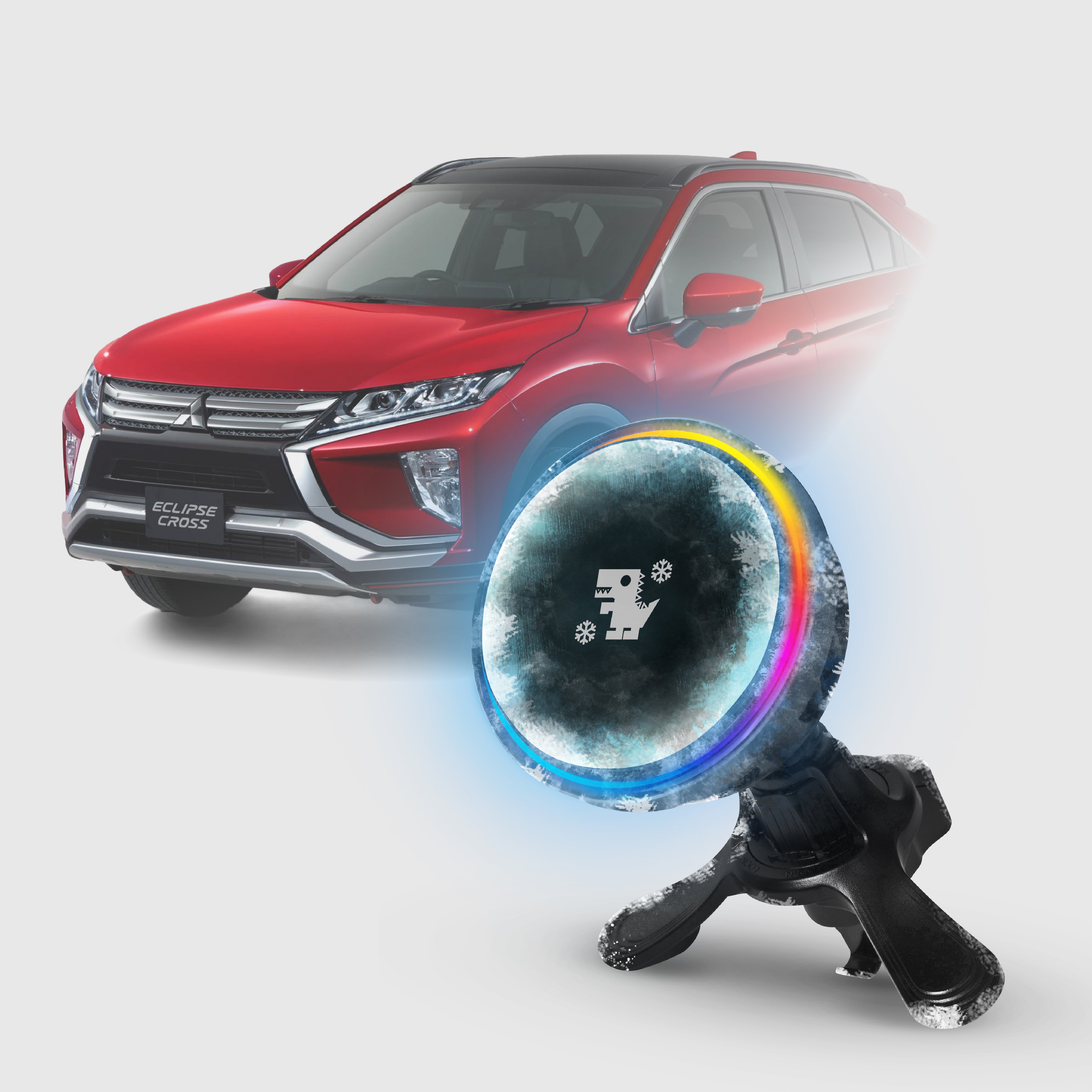 Mitsubishi ECLIPSE CROSS｜XILLA黑鏡冰核智充手機架