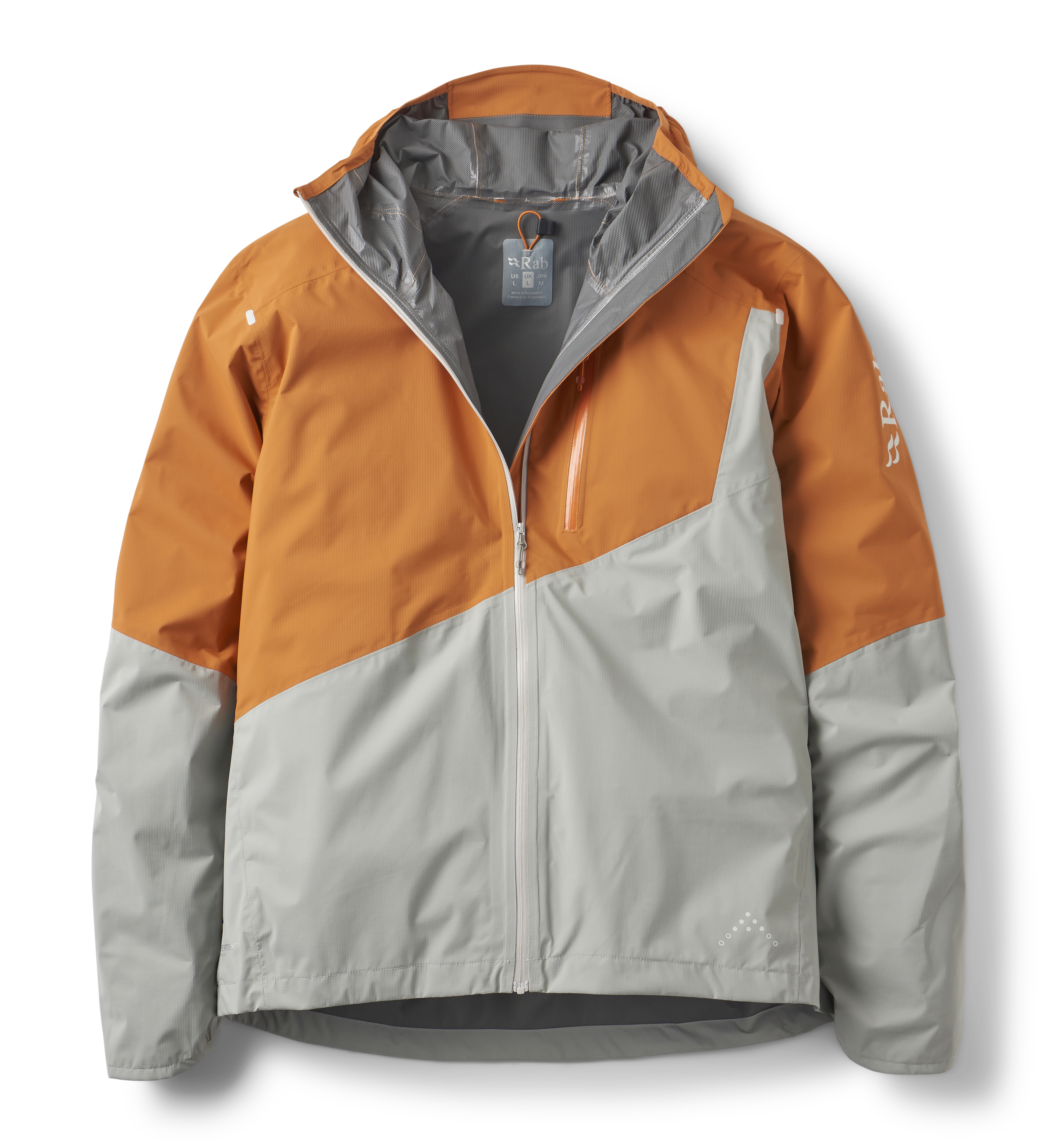 Rab Men's Downpour Trail Light Waterproof Jacket #QIP-18 ( Colour : Dark Melba/Light Zinc ) #香港限定 #2026 #令和8年