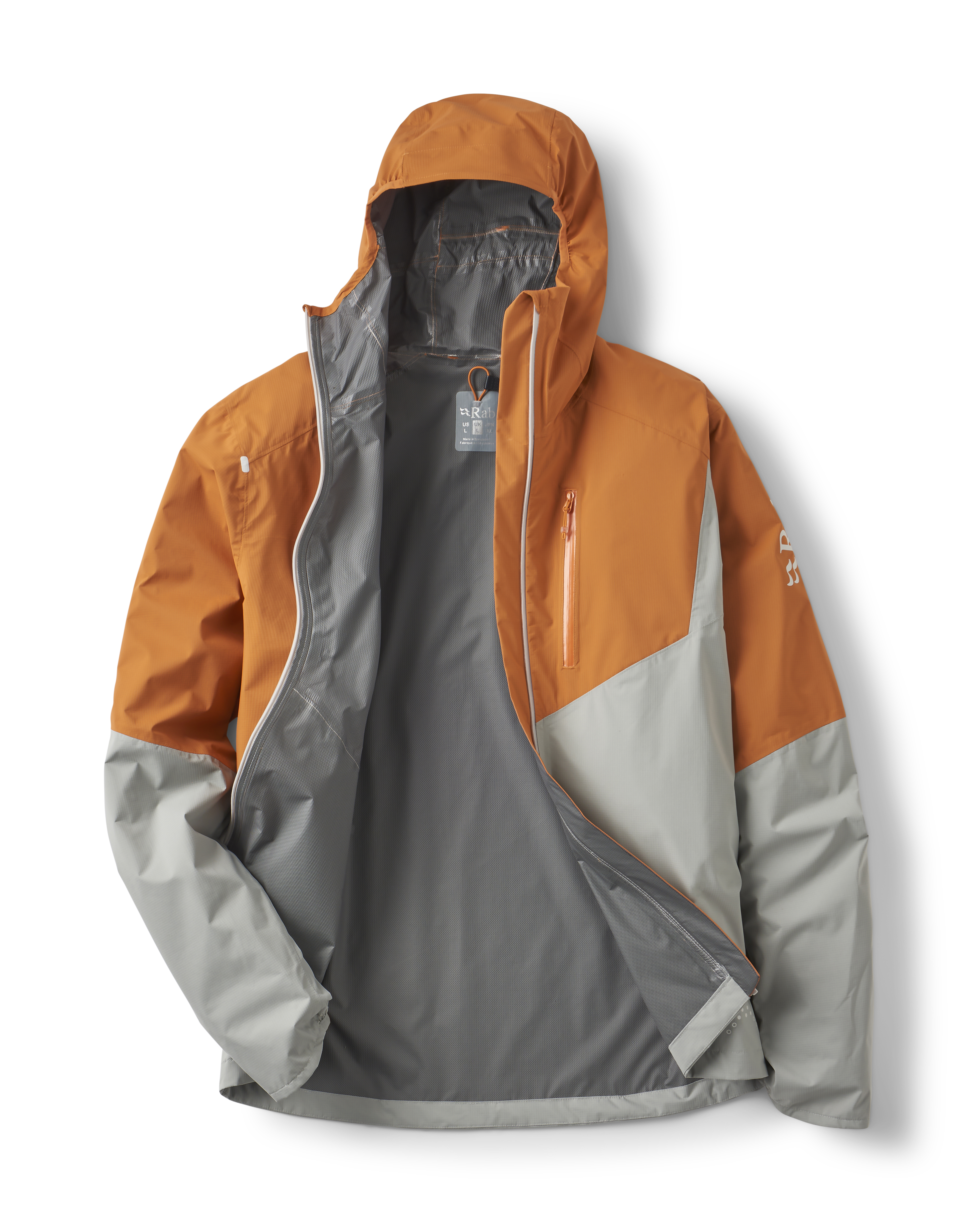 Rab Men's Downpour Trail Light Waterproof Jacket #QIP-18 ( Colour : Dark Melba/Light Zinc ) #香港限定 #2026 #令和8年