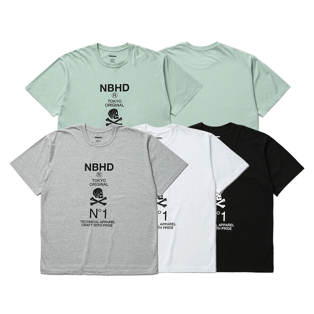 NEIGHBORHOOD NH . TEE SS-6 骷髏 短T 黑/灰/白 棉質 短袖 上衣 261PCNH-ST08