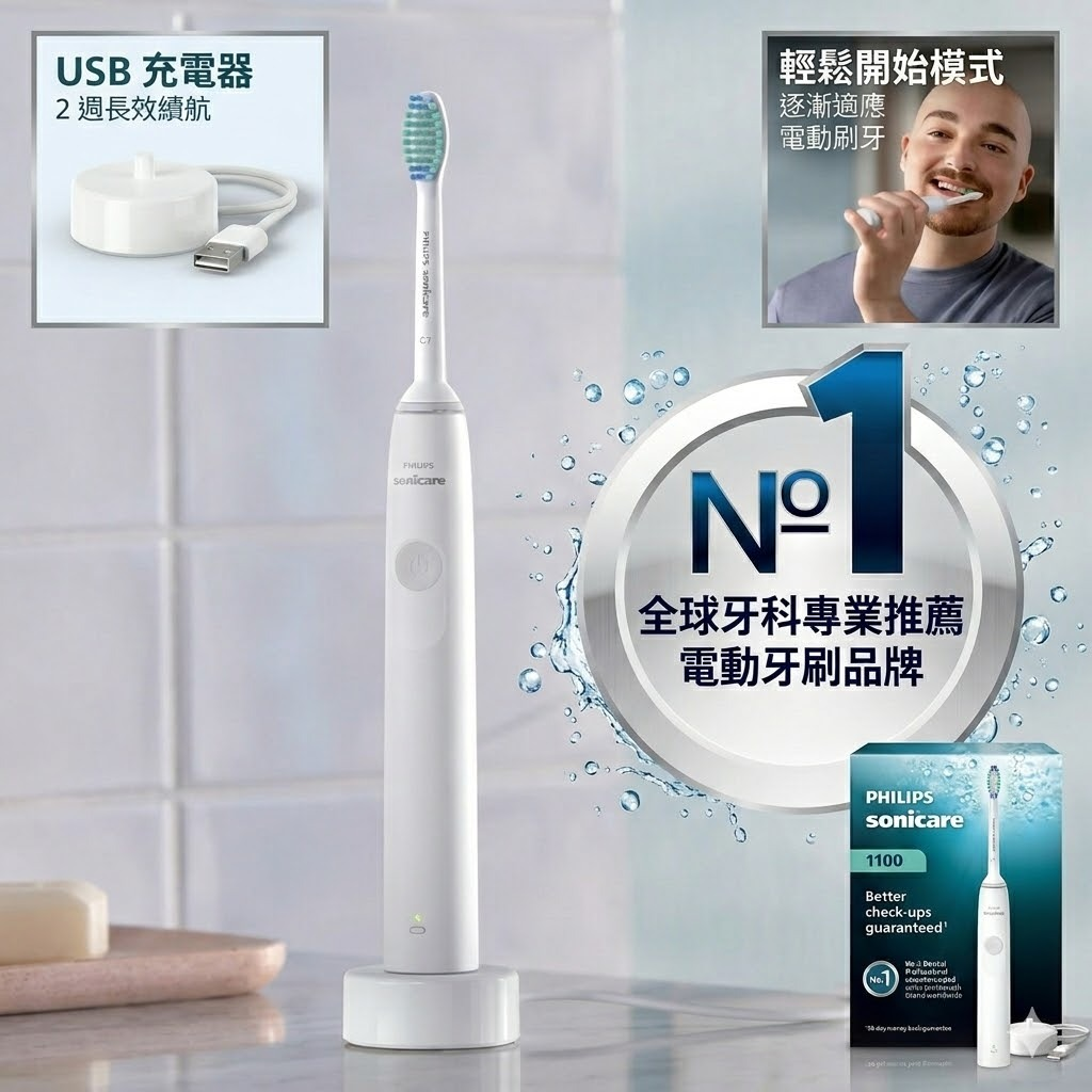 【預購】Philips Sonicare H030301 聲波震動電動牙刷