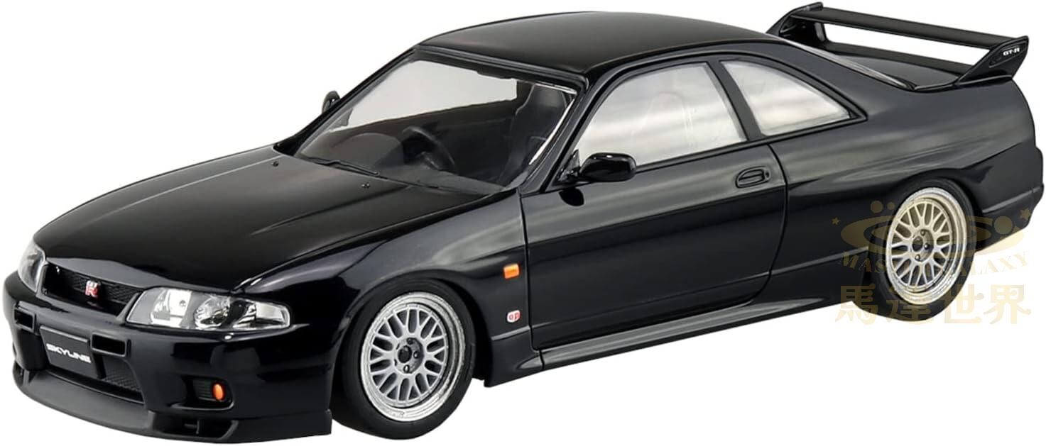 AOSHIMA 拼裝模型套件 日產 Skyline GT-R（黑色）15-SP2 比例 1/32